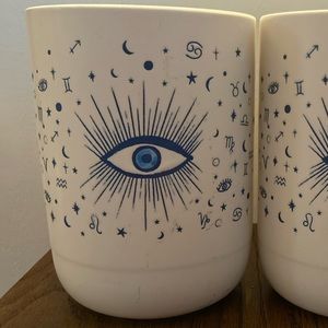 Evil eye utensil holder